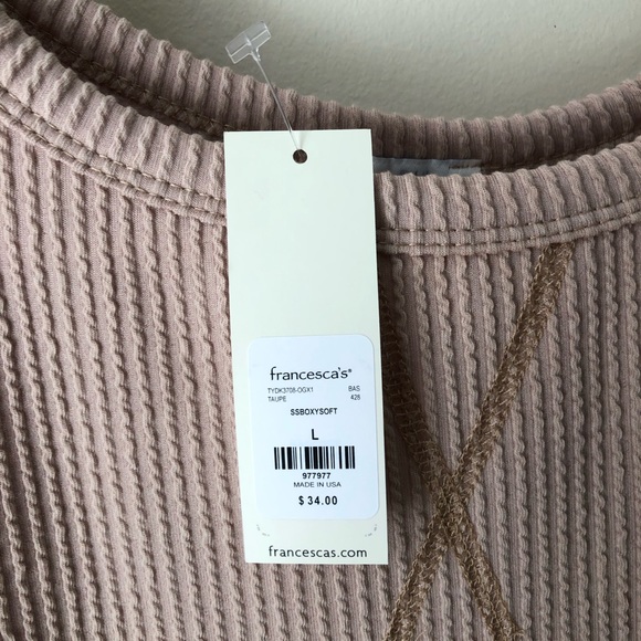 Becca Boxy Soft Rib Knit Tee - Picture 6 of 9